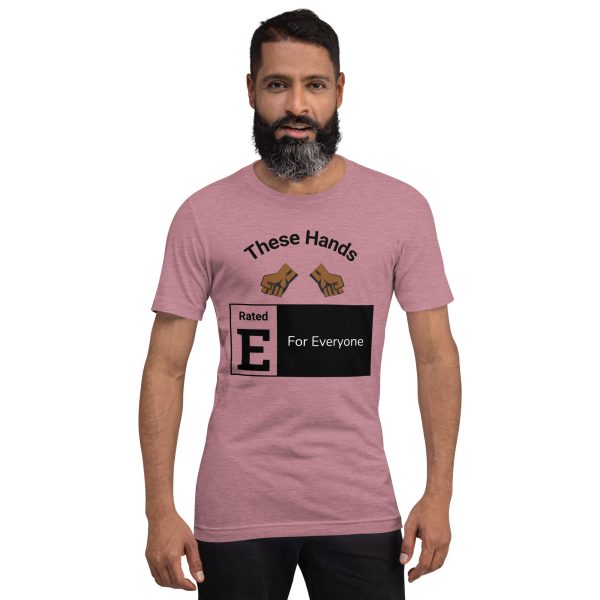 These hands are rated E for everyone T-shirt - Image 2