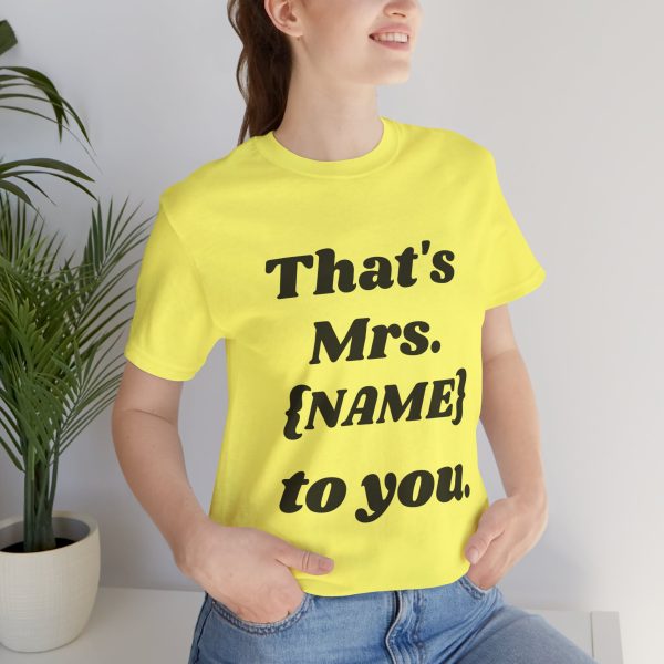 That's Mrs...Personalized T-Shirt - Image 21