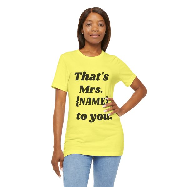 That's Mrs...Personalized T-Shirt - Image 22