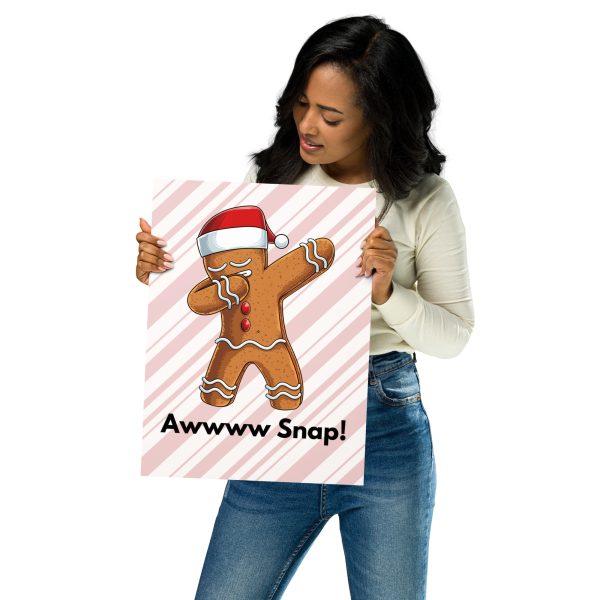 Dabbing Gingerbread Dance Poster - Image 2