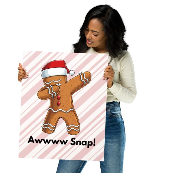 Dabbing Gingerbread Dance Poster